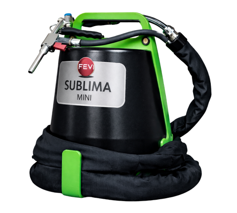 1.	Sabbiatrice a ghiaccio secco portatile FEVI Sublima MINI funziona anche con piccoli compressori