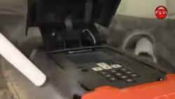 Pulizia Robot tagliaerba con ghiaccio secco