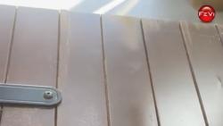 Sabbiatura infisso in legno con SABIX 8